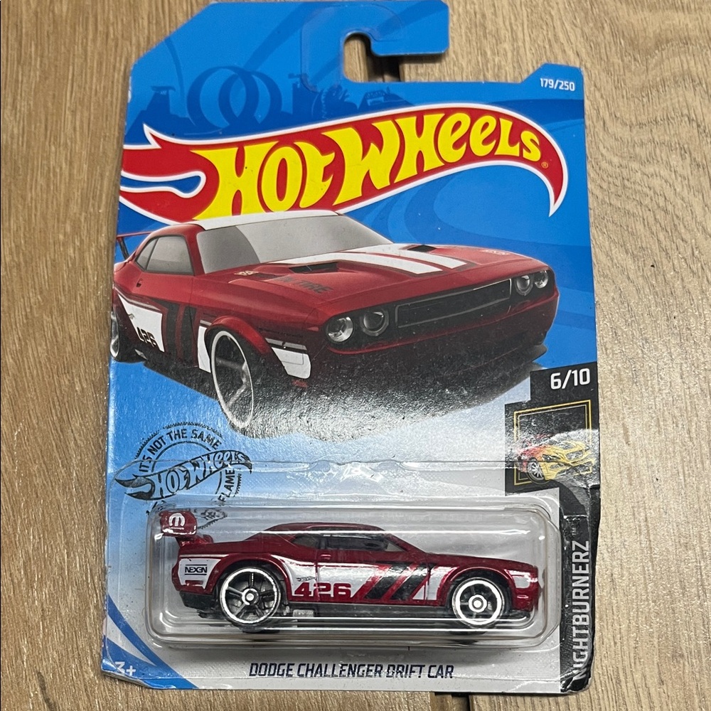 Hot Wheels Red Dodge Challenger Drift Car